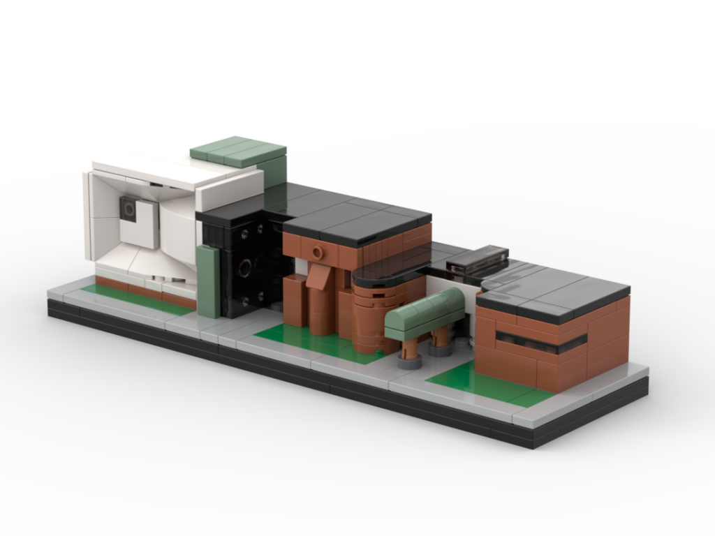 Custom LEGO museum gift shop kit concept designed for visitor attractions